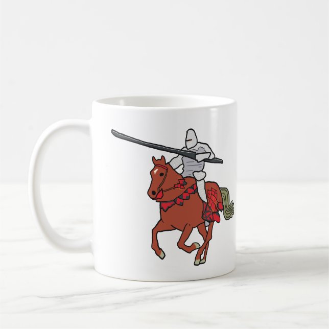 Taza De Café Jousting Knight (Izquierda)