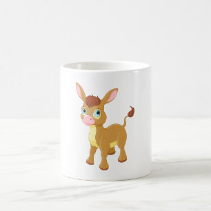 Taza De Café Joven burro con ojos azules