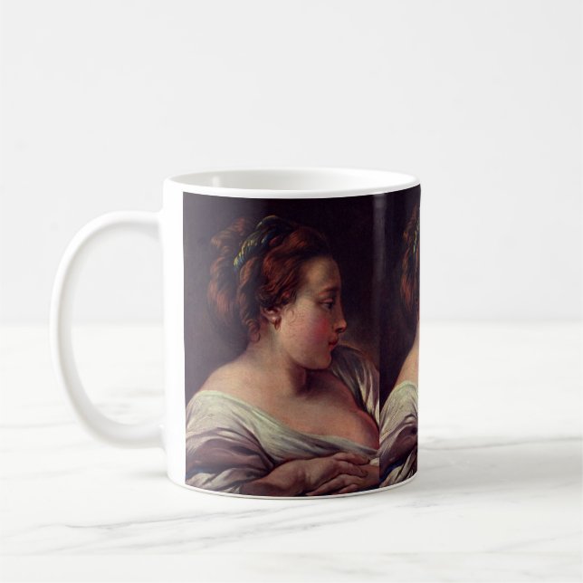 Taza De Café Joven Chica Jeune filme de Francois Boucher (Izquierda)