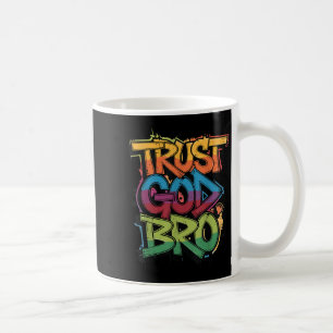Taza De Café Joven confía en Dios Hermano divertido chico crist