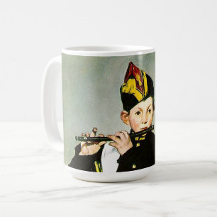 Taza De Café Joven flautista, o el manet de Fifer Edouard