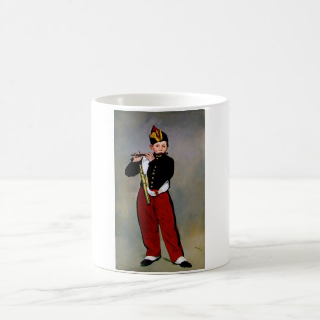 Taza De Café Joven Flutista, El Fifer, Edouard Manet, 1866 (Centro)