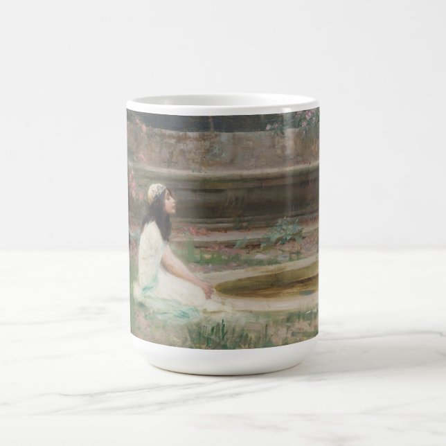 Taza De Café Joven muchacha junto a una piscina (de Herbert Dra (Centro)