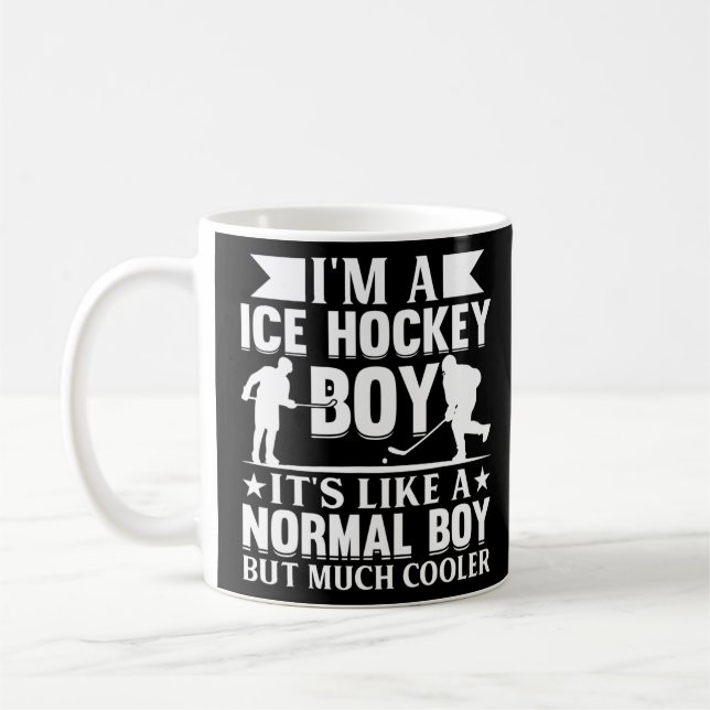 Taza De Café Jóvenes de hockey Hockey Hockey Hockey Hockey Hock (Izquierda)