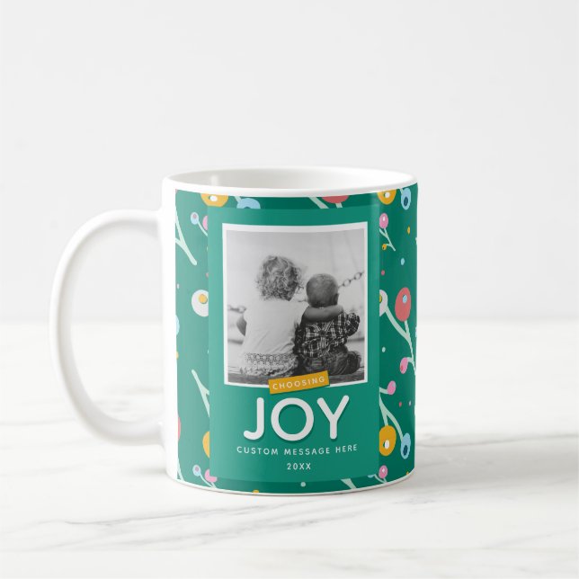 Taza De Café Joy Holiday Berries Personalizado 1-Navidades de f (Izquierda)