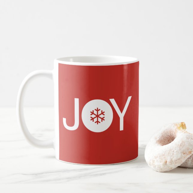 Taza De Café Joy Navidades Red Coffee Mug (Con donut)
