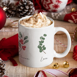 Taza De Café Joy Peace Love Botanee Coffee Mug