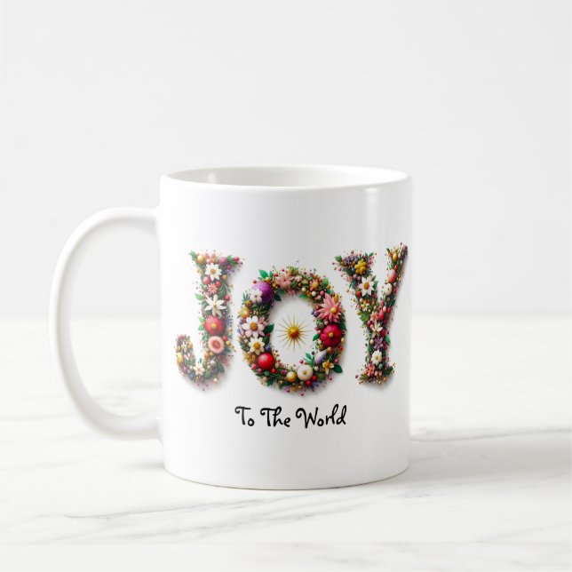 Taza De Café JOY to the World Mugs (Izquierda)