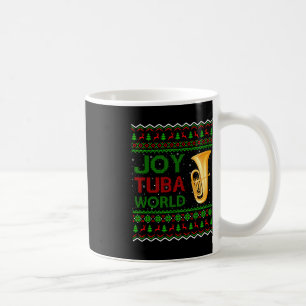 Taza De Café Joy Tuba World Music Lover Xmas regalo Tuba Feo Ch