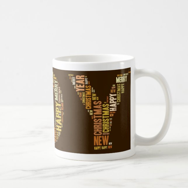 Taza De Café JOY Wordcloud Navidades (Derecha)