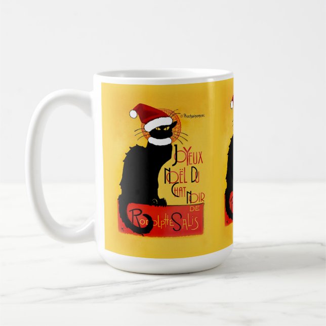 Taza De Café Joyeux Noël Du Chat Noir (Izquierda)