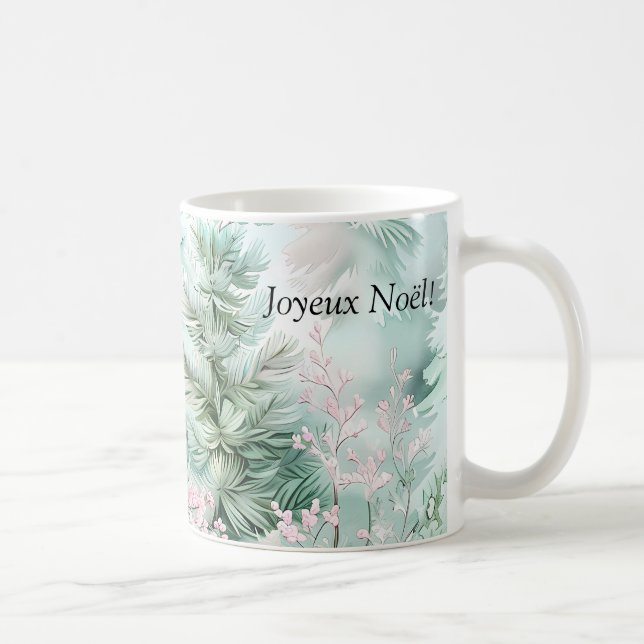 Taza De Café Joyeux Noël Navidades Mug (Derecha)