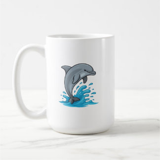 Taza De Café Joyful Dolphin Splash - Mug