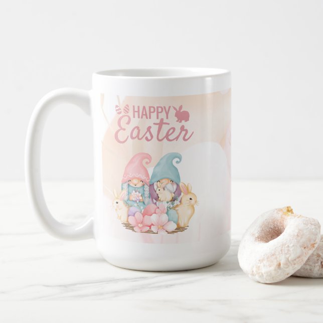 Taza De Café Joyful Easter Gnomes (Con donut)