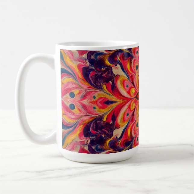 Taza De Café Joyful Kaleidoscope Color coffee Mug (Izquierda)