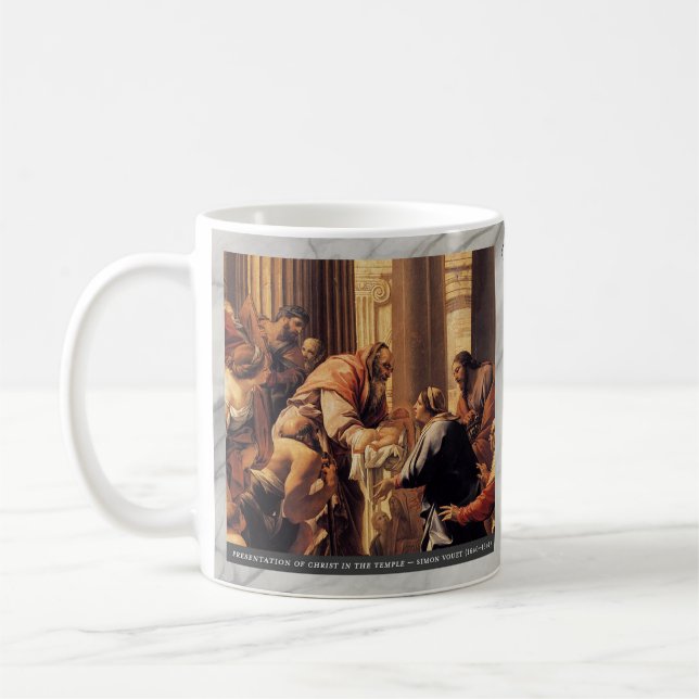 Taza De Café Joyful Mysteries of the Rosary #4: Presentation (Izquierda)