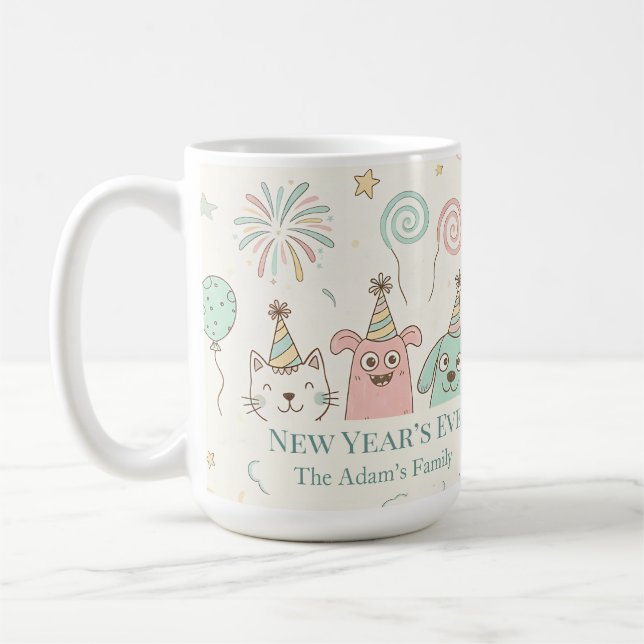 Taza De Café Joyful New Year’s Eve Party 2026  (Izquierda)