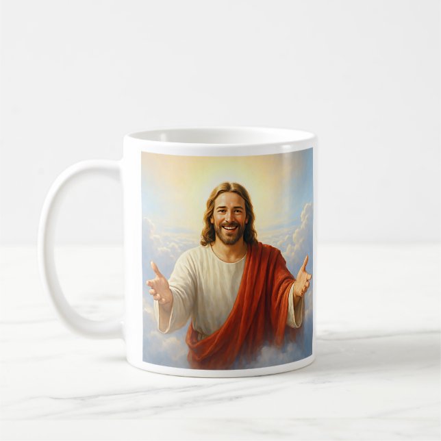 Taza De Café Joyful Savior Jesus (Izquierda)