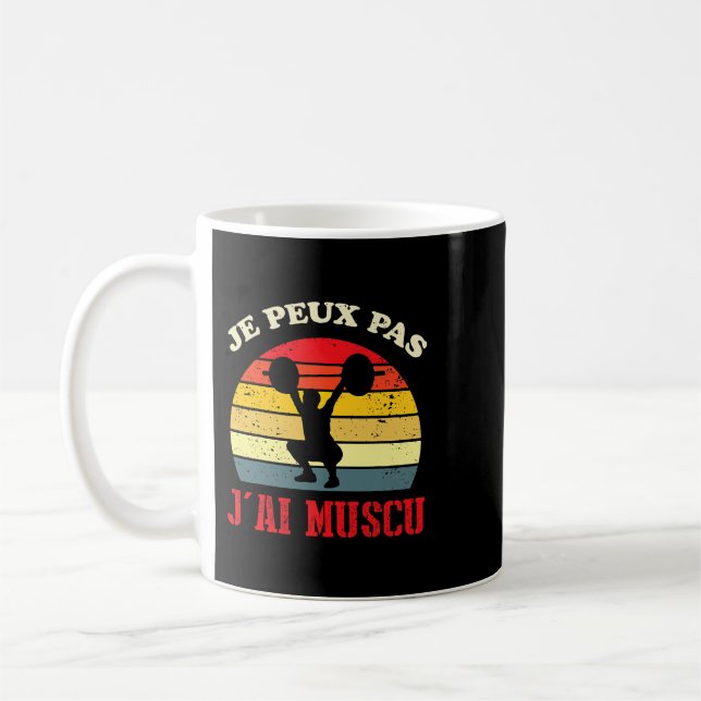 Taza De Café Jpeux Pas Jai Muscu Mens Bodybuilding Gift Funny G (Izquierda)