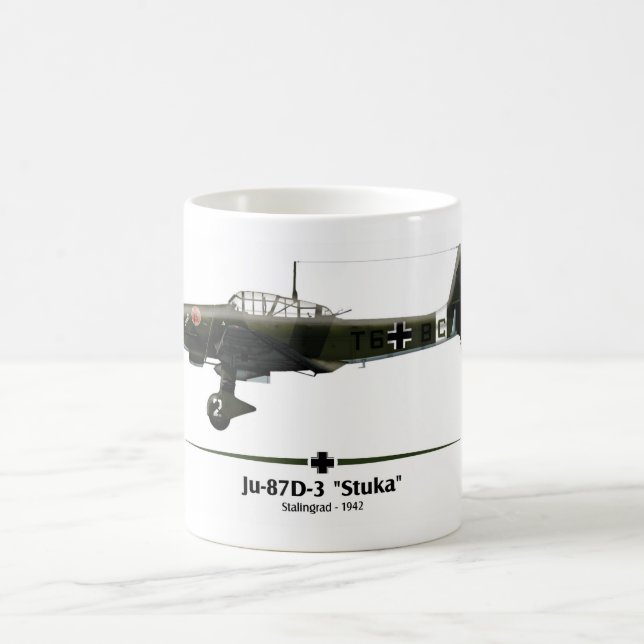 Taza De Café Ju-87 "Stuka" - Luftwaffe - Batalha de Stalingrado (Centro)