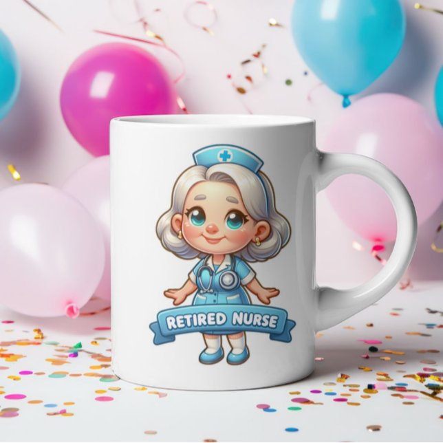 Taza De Café Jubilación alegre: Encantadora enfermera retirada (Subido por el creador)