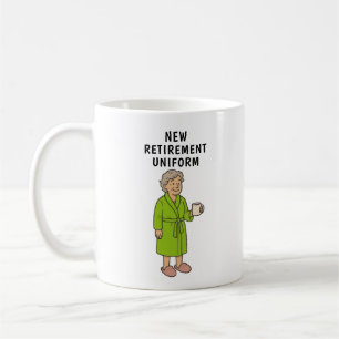 Taza De Café Jubilación de Dama Divertida