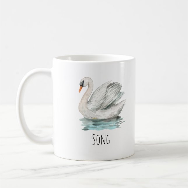 Taza De Café Jubilación de la canción Swan (Izquierda)