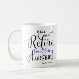 Taza De Café Jubilación de Oficial de Policía Línea Azul delgad