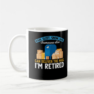 Taza De Café Jubilación de trabajador postal de Mailman retira