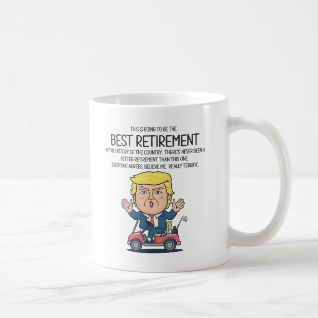 Taza De Café Jubilación divertida (Derecha)