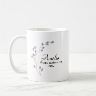 Taza De Café Jubilación Feliz Personalizada 2027