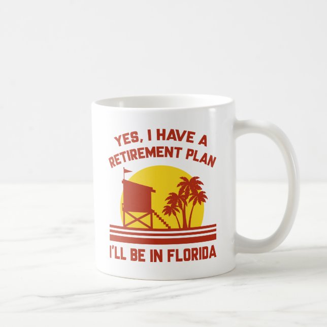Taza De Café Jubilación Florida (Derecha)