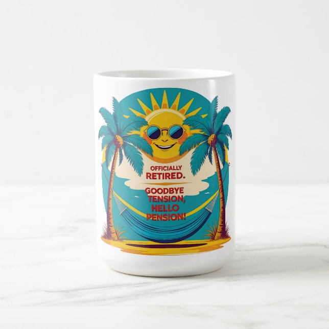 Taza De Café Jubilación Graciosa Oficialmente Retirada (Centro)