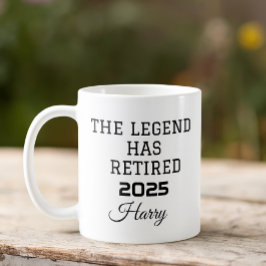 Taza De Café Jubilación La Leyenda Se Ha Retirado