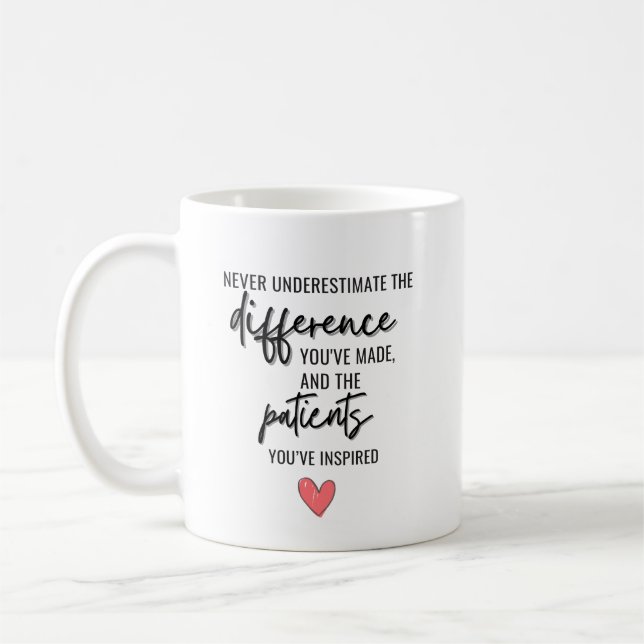 Taza De Café Jubilación Médico personalizada (Izquierda)