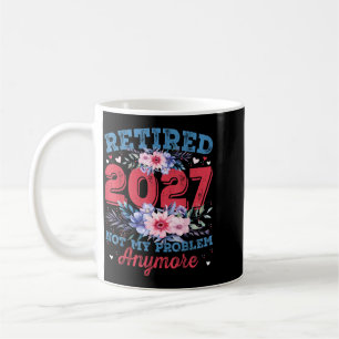 Taza De Café Jubilación para mujeres 2027 Jubilada 2027 Rosa li