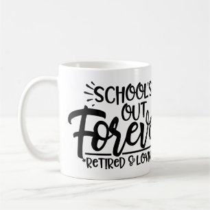 Taza De Café Jubilación personalizada de profesores "sin escuel