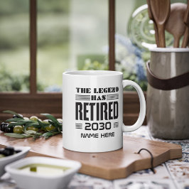 Taza De Café Jubilación Personalizada La Leyenda Se Ha Retirado