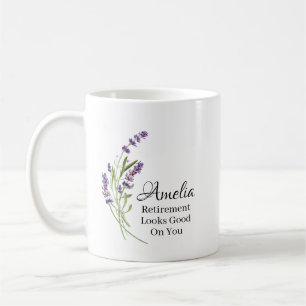 Taza De Café Jubilación Personalizada Te Queda Bien Floral G