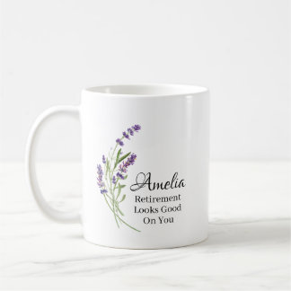 Taza De Café Jubilación Personalizada Te Queda Bien Floral G