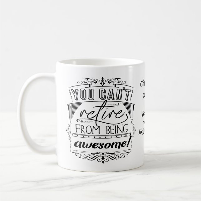 Taza De Café Jubilación que no se puede retirar de ser increíbl (Izquierda)