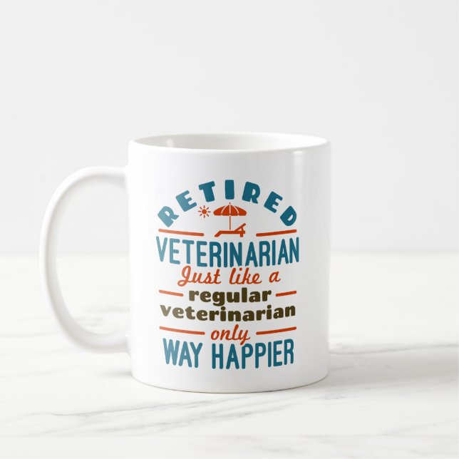 Taza De Café Jubilación Veterinaria Jubilados (Izquierda)