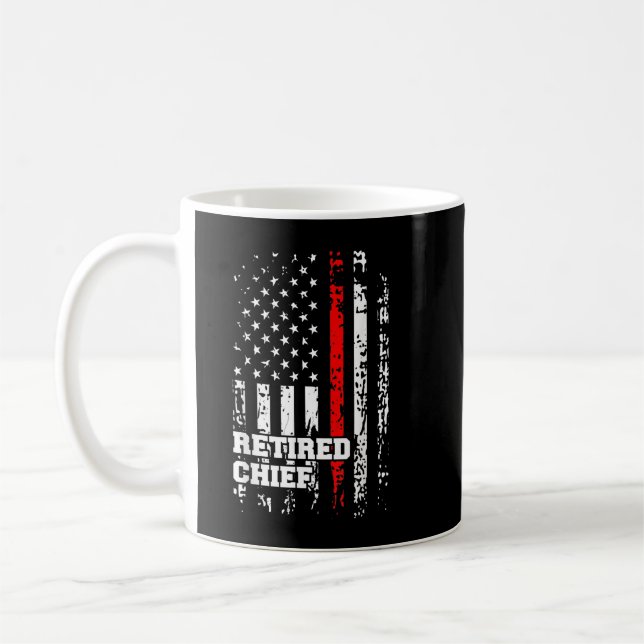 Taza De Café Jubilado Jefe de Bomberos Camisas Retirada Retirem (Izquierda)
