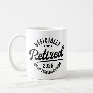 Taza De Café Jubilado Oficialmente Retirado 2026 Divertida Jubi