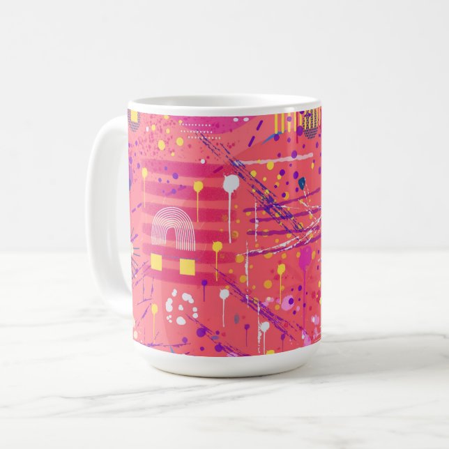 Taza De Café Jubilation: Maximalist Art (Anverso izquierdo)