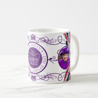 Taza De Café Jubileo conmemorativo de la Reina Platino 2022 -