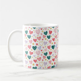 Taza De Café Jubileo de Corazón Acuarela