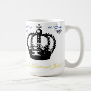 Taza De Café Jubileo del diamante de Queens 2012 Mug