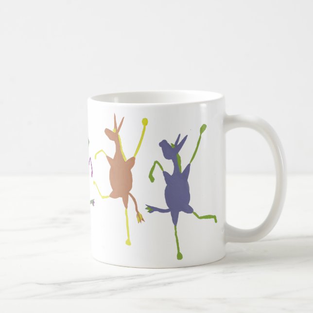 Taza de café jubilosa del burro de las jacas (Derecha)
