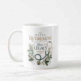 Taza De Café Jubilosa Jubilación Doctor Nombre Personalizado
